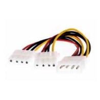 20cm Molex Power Cable with 2 Connectors for PC