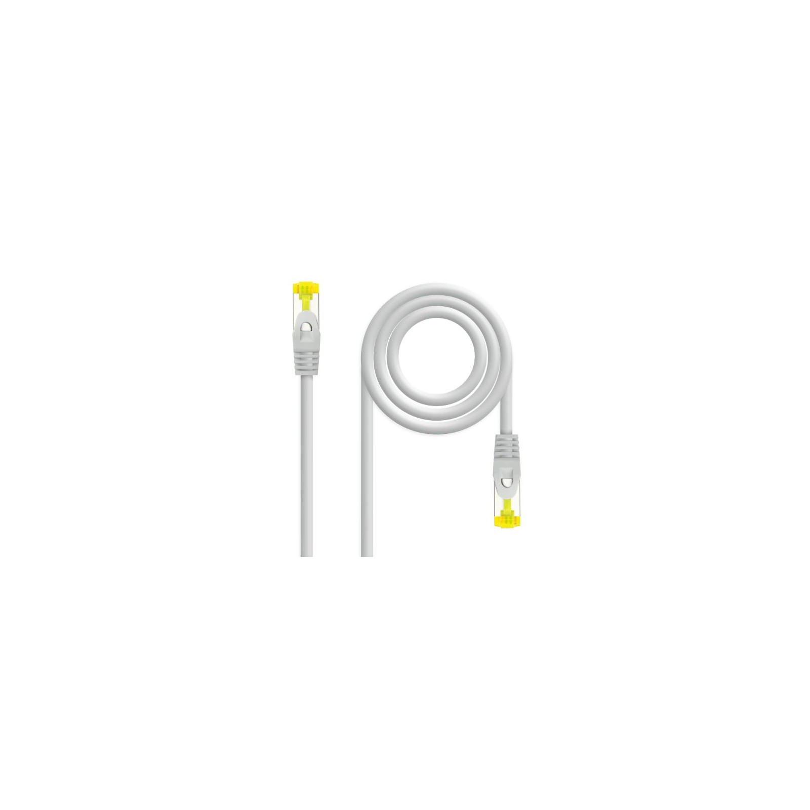 Nanocable S/FTP Cat 6A 0.25 M Grey Ethernet Cable Nanocable S/FTP Cat 6A 0.25 M Grey Ethernet Cable