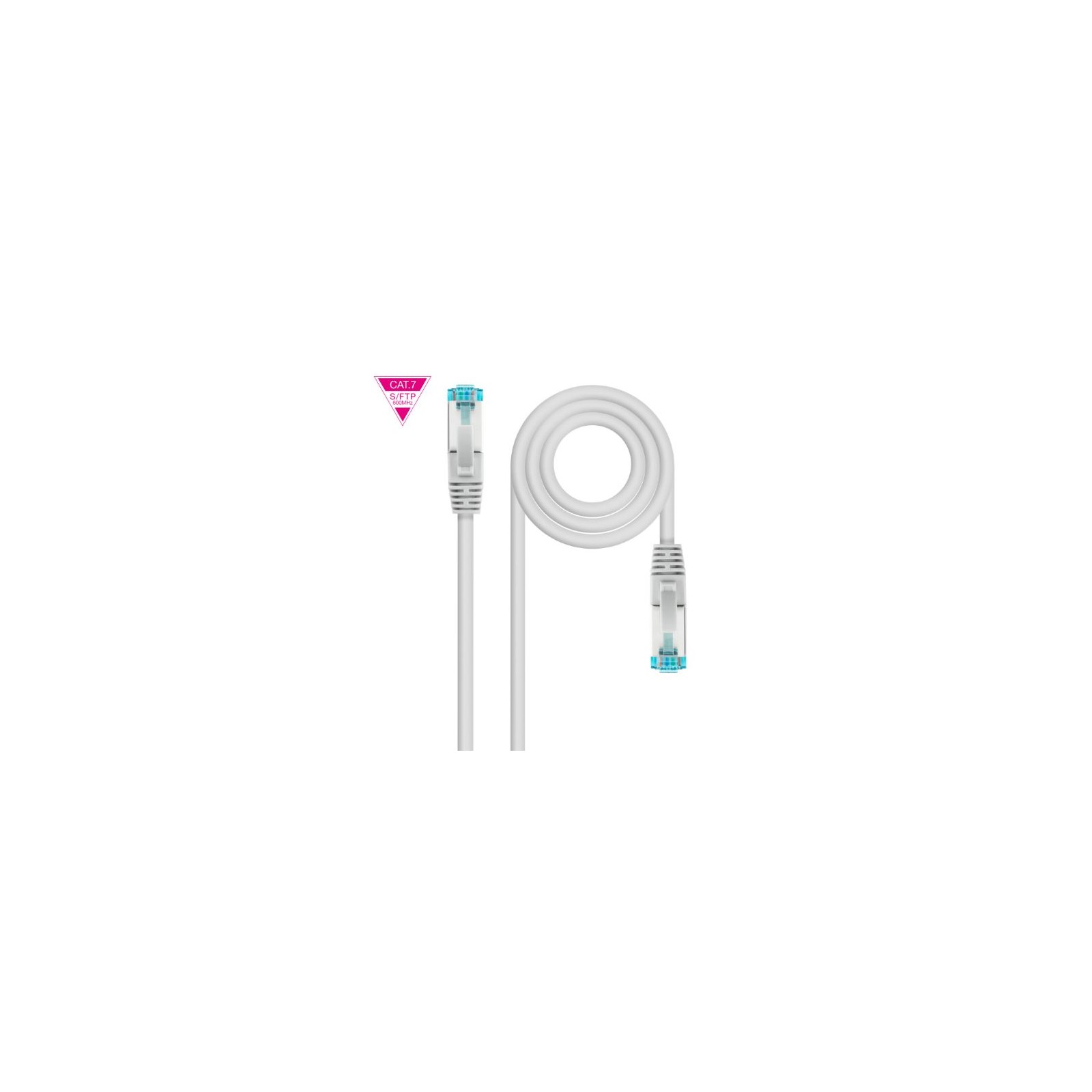 Cable De Red Latiguillo 600MHz LSZH SFTP CAT7 25 M Gris Nanocabl Cable De Red Latiguillo 600MHz LSZH SFTP CAT7 25 M Gris Nanocabl