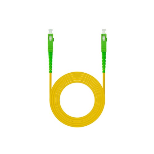 Cable De Fibra Optica Sc/apc A Sc/apc Simplex Lszh 3 M Amarillo Nanocable