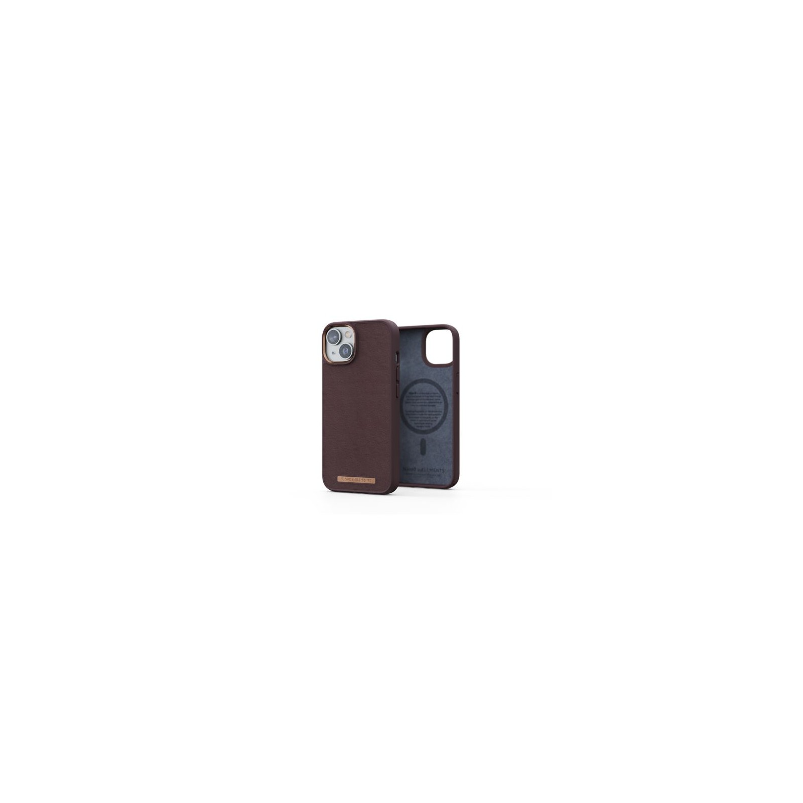 Funda Marrón Oscuro para iPhone 14 con MagSafe Njord Funda Marrón Oscuro para iPhone 14 con MagSafe Njord