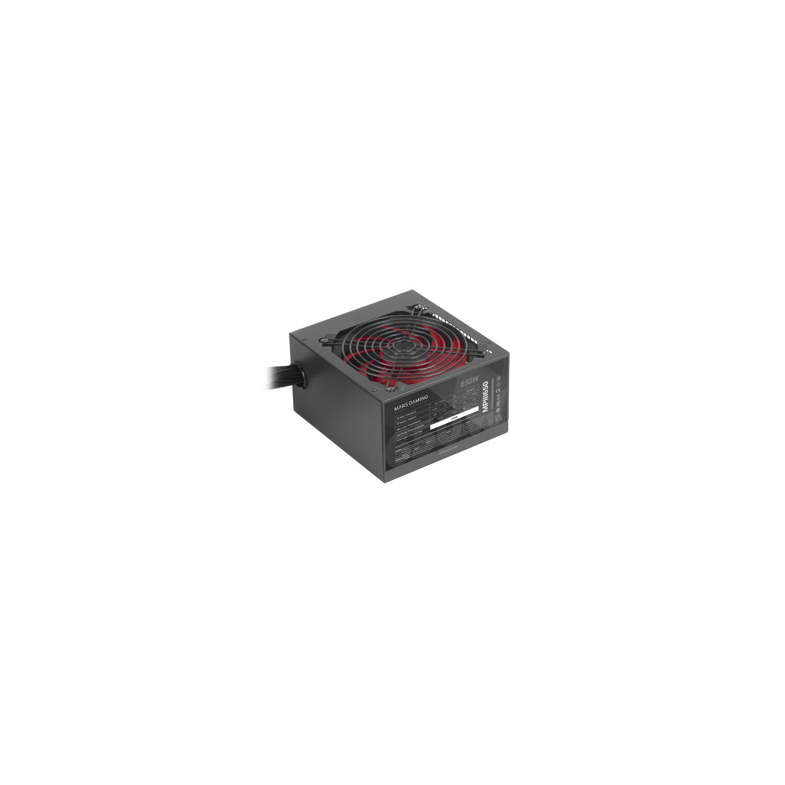 650W 85 Efficiency Power Supply Mars Gaming 650W 85 Efficiency Power Supply Mars Gaming