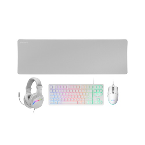 Kit Combo Pack Mcprgb3 Blanco Mars Gaming