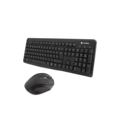 Coolbox Wireless Keyboard and Mouse Kit Coo-KTR-02W for Office