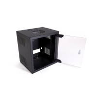 Armario Mural Rack 10'' 6U con Puerta De Cristal
