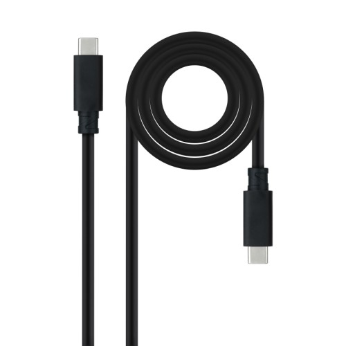 Cable Usb 3.2 Gen2 20gbps 5a 4k/60hz, Usb-c/m Usb-c/m 3 M Negro Nanocable