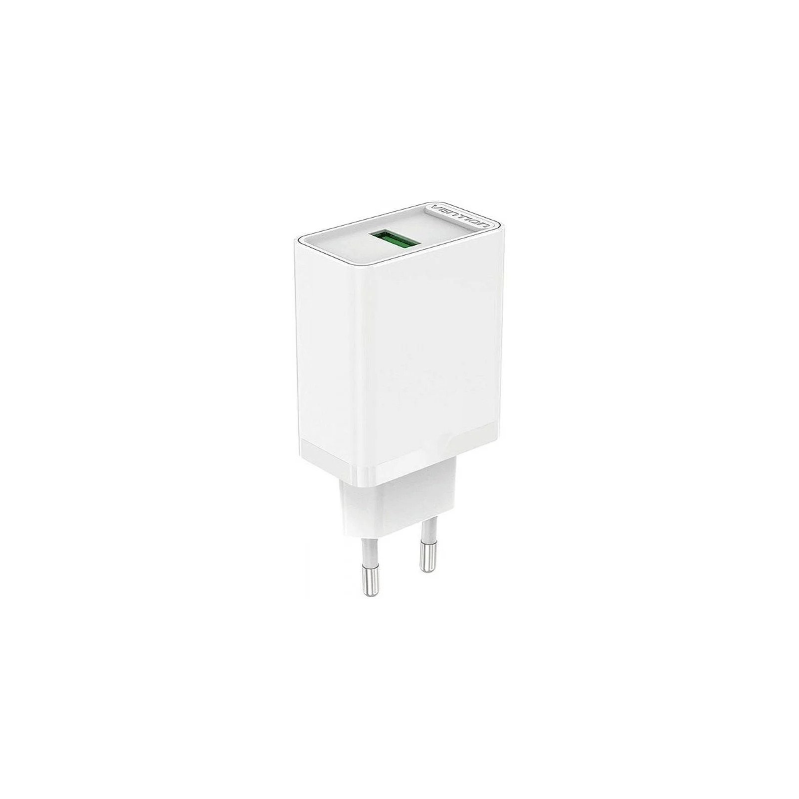 Cargador Pared 18w Usb-a 3a Blanco Vention Cargador Pared 18w Usb-a 3a Blanco Vention