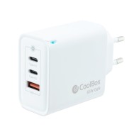 Coolbox 65W Wall Travel Charger 2xUSB-C PD USB-A