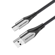 Cable USB-A a USB-C M-M 0.25 M Gris Vention