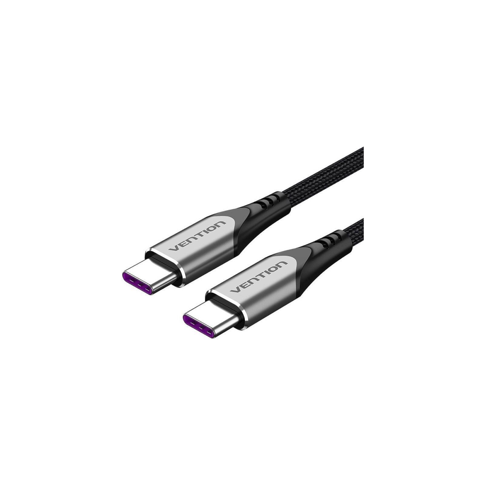 Cable USB-C a USB-C 2.0 5A 1 M Gris Vention Cable USB-C a USB-C 2.0 5A 1 M Gris Vention
