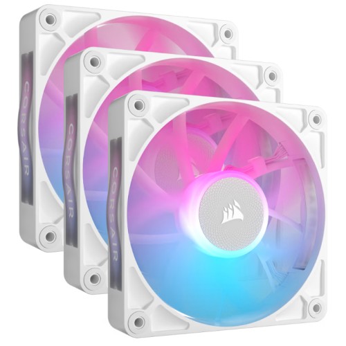 Corsair RX120 iCUE Link RGB Auxiliary Fan 120mm Triple Pack White