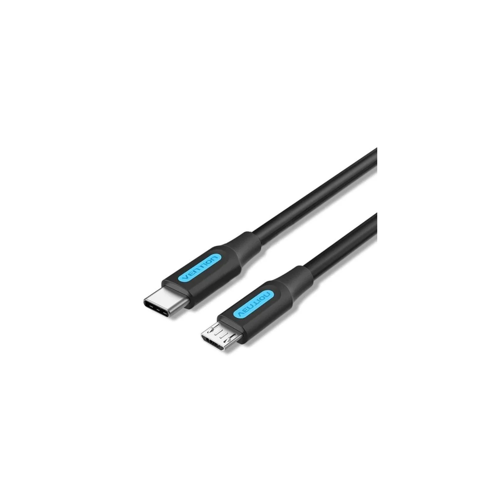 Cable USB-C 2.0 A Micro USB M-m 2 M Negro Vention Cable USB-C 2.0 A Micro USB M-m 2 M Negro Vention