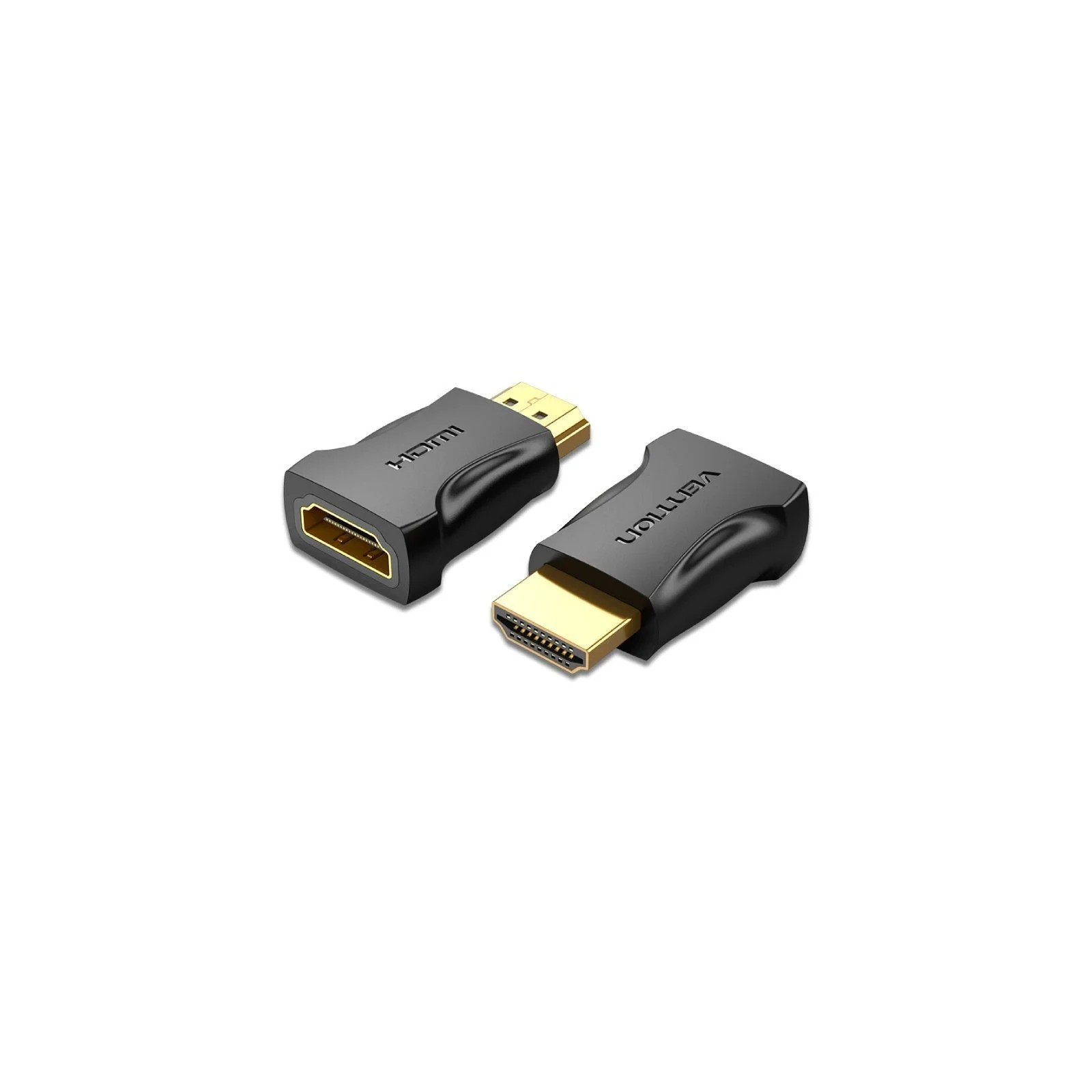 HDMI 4K Male to Female Adapter Black Vention HDMI 4K Male to Female Adapter Black Vention