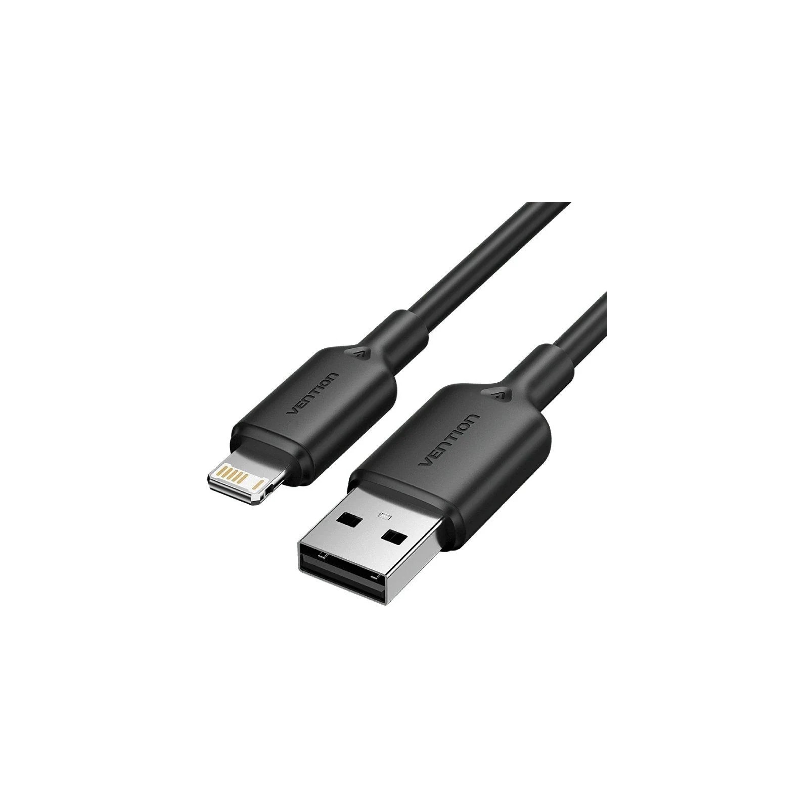 Cable 2.0 USB A a Lightning 1m Negro Vention Cable 2.0 USB A a Lightning 1m Negro Vention