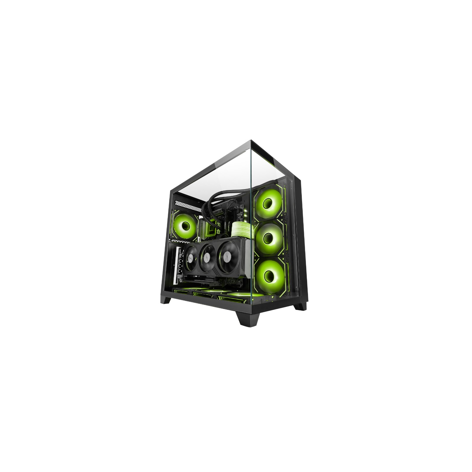 Caja Semitorre Atx Mc-3c Negro Mars Gaming con Cristal Templado
