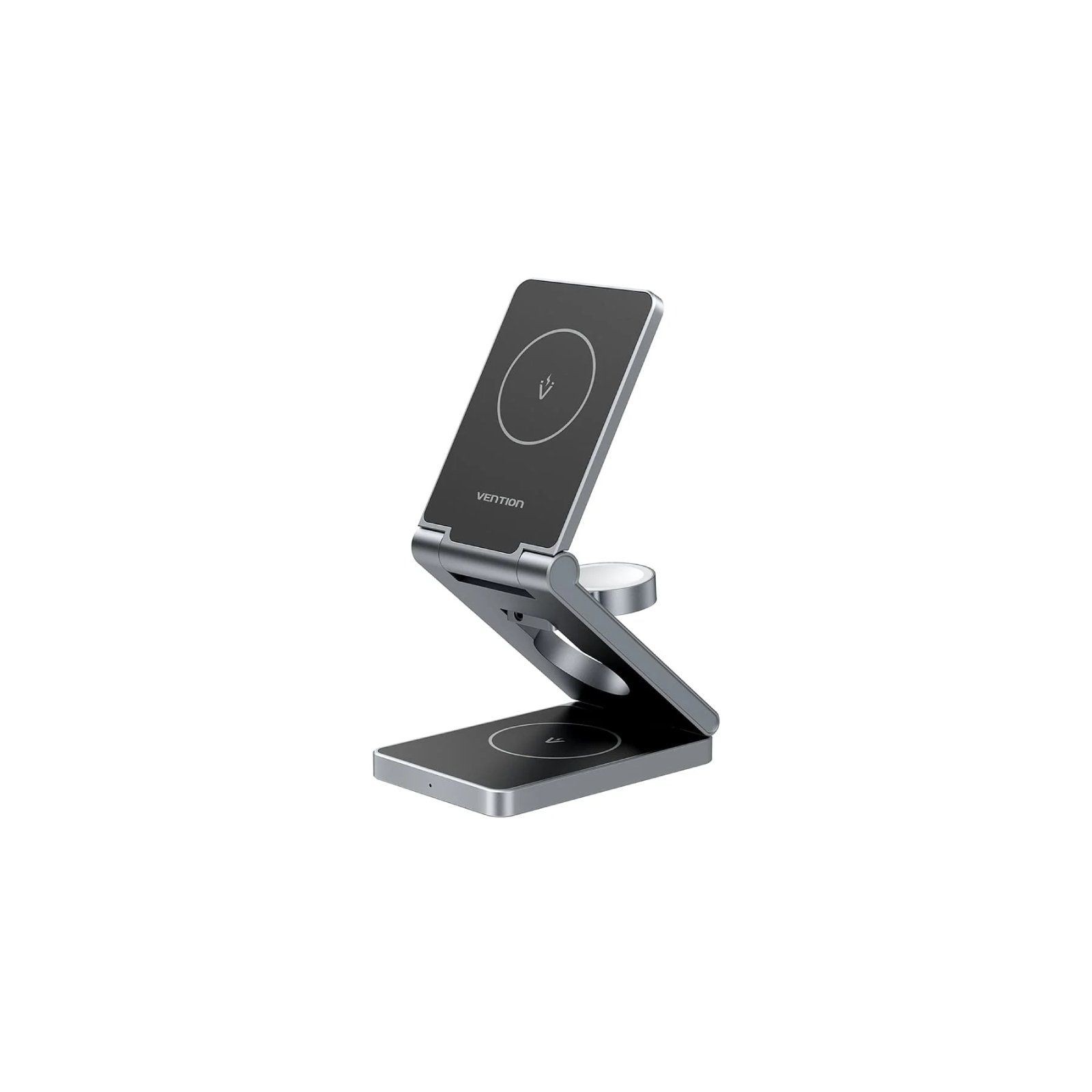 Vention 3-in-1 Wireless Charger Stand 15W Black Vention 3-in-1 Wireless Charger Stand 15W Black