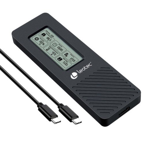 Leotec USB-C NVMe SSD External Enclosure with LCD