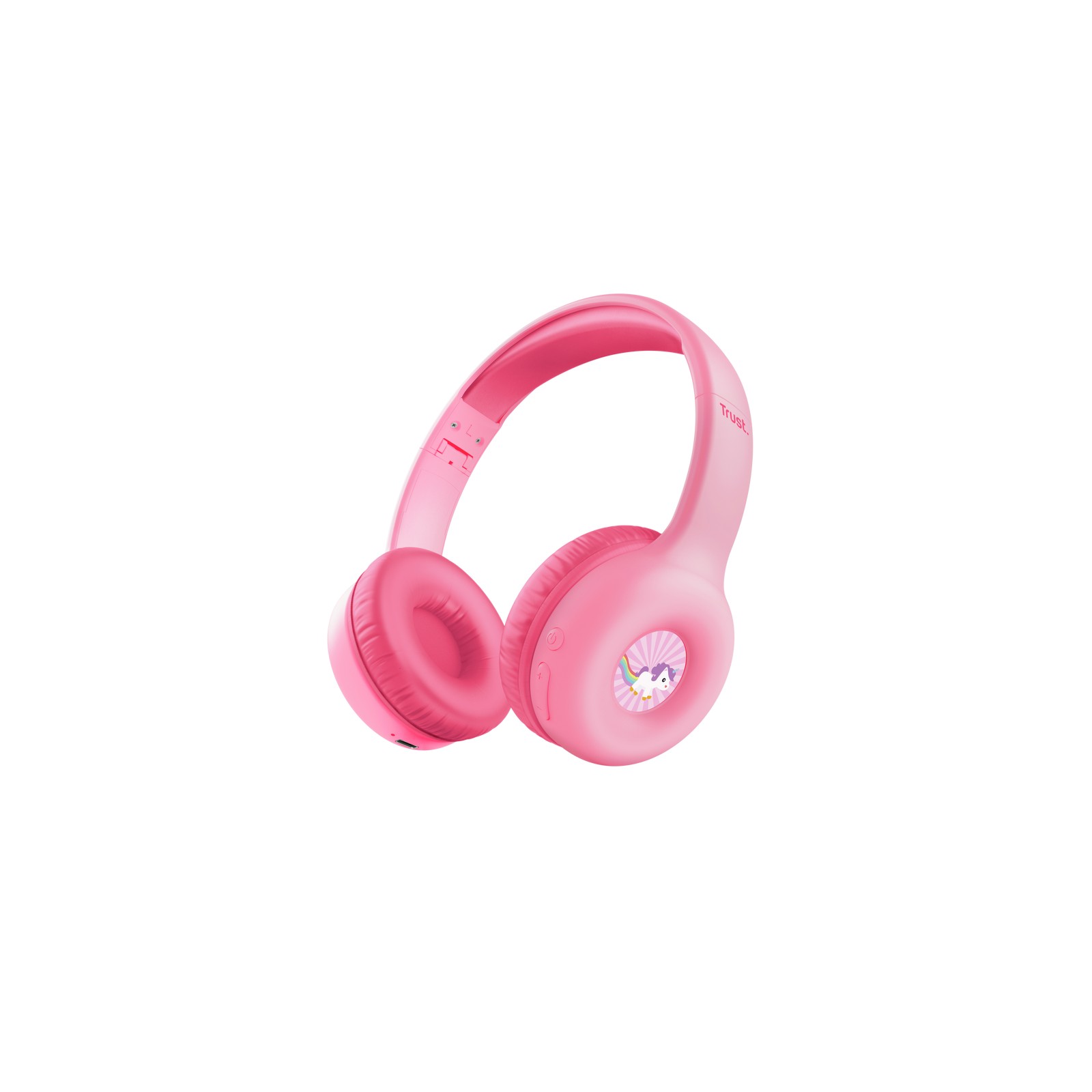 Trust Nouna Wireless Over-Ear Headphones for Kids in Pink Trust Nouna Wireless Over-Ear Headphones for Kids in Pink