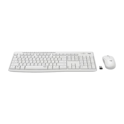 Logitech MK295 Wireless Keyboard + Mouse Silent White