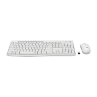 Logitech MK295 Wireless Keyboard + Mouse Silent White