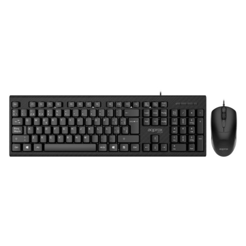 Teclado + Ratón Óptico Negro MX235 Approx