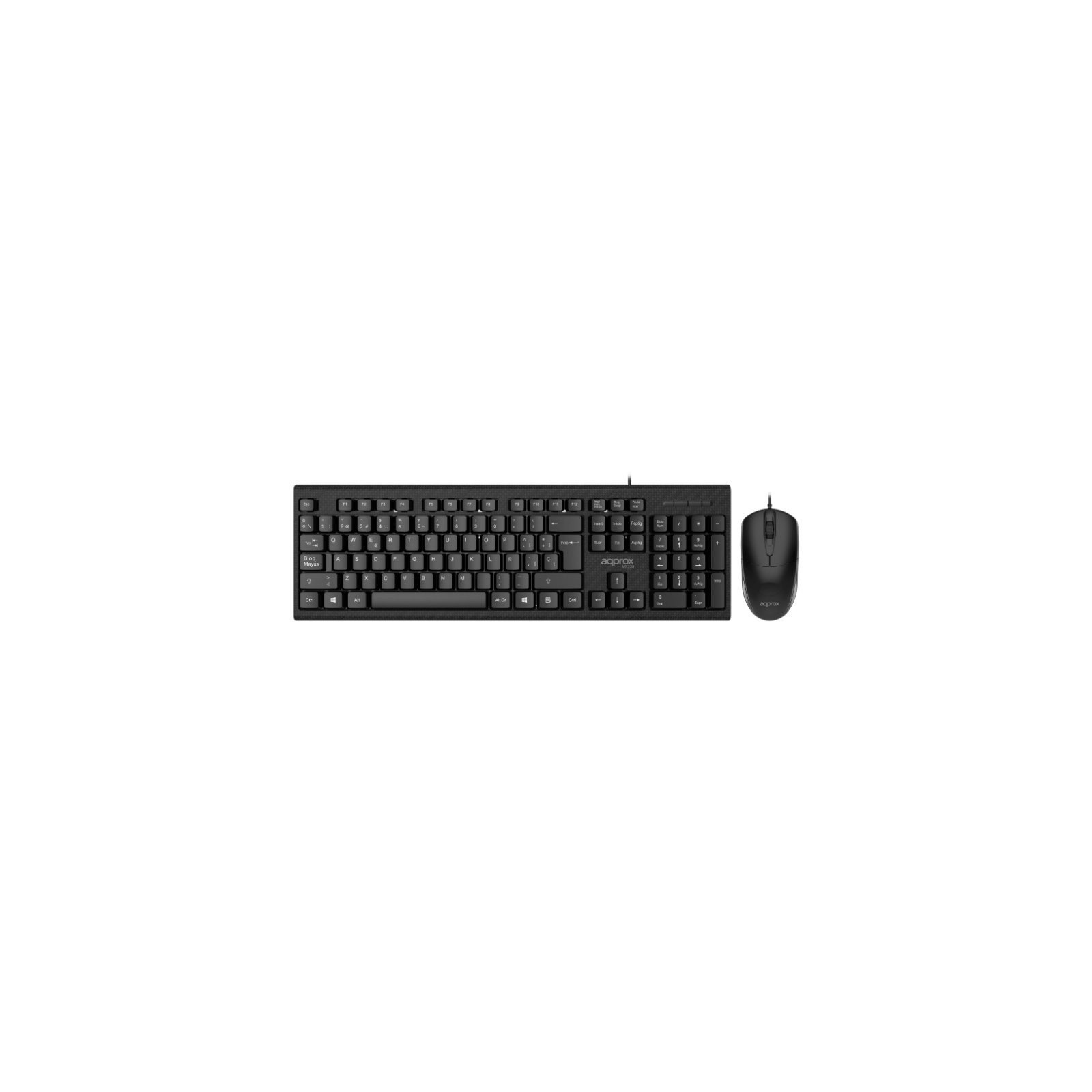 Teclado + Ratón Óptico Negro MX235 Approx