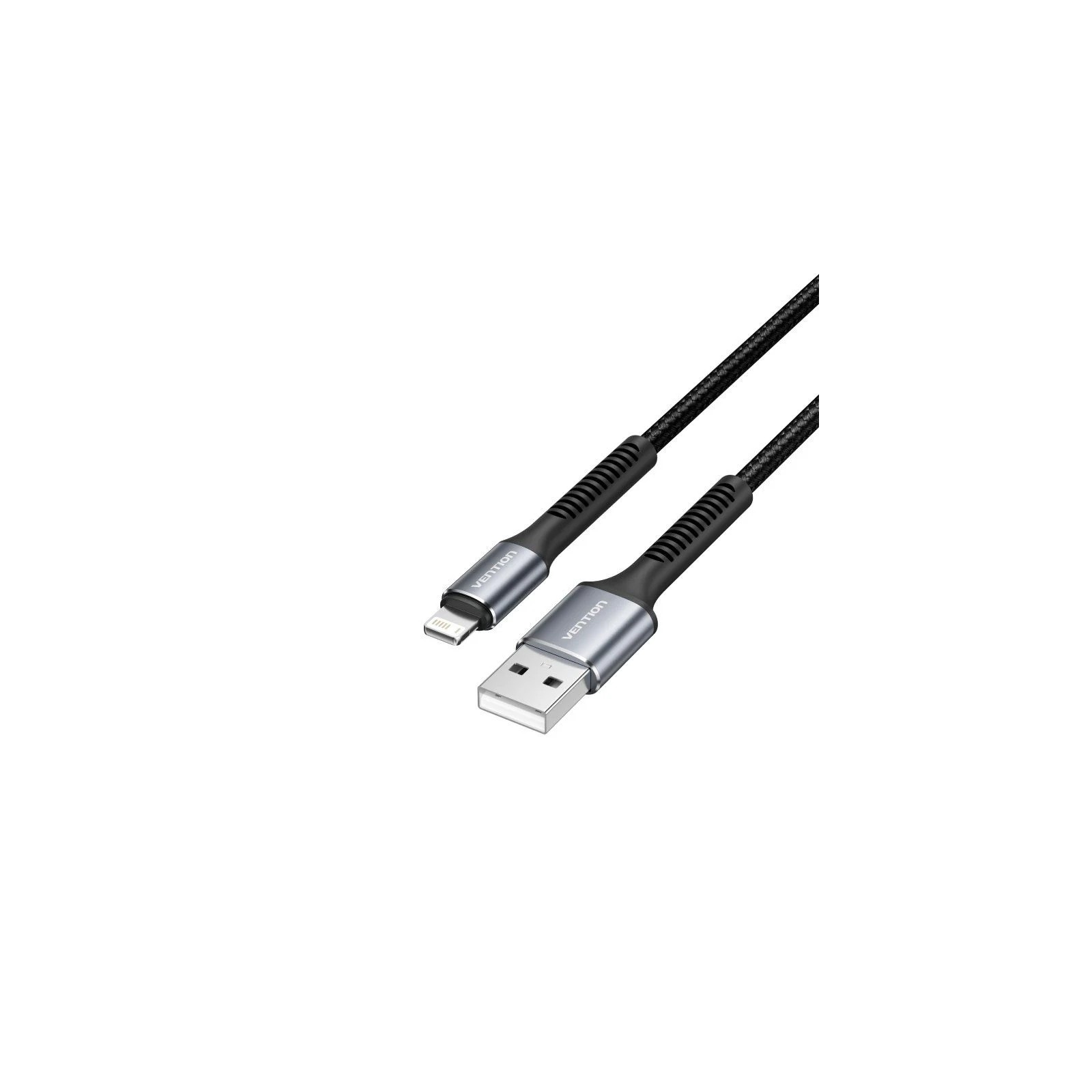 Vention 2.0 USB A to Lightning 1M Cable Black Grey Vention 2.0 USB A to Lightning 1M Cable Black Grey