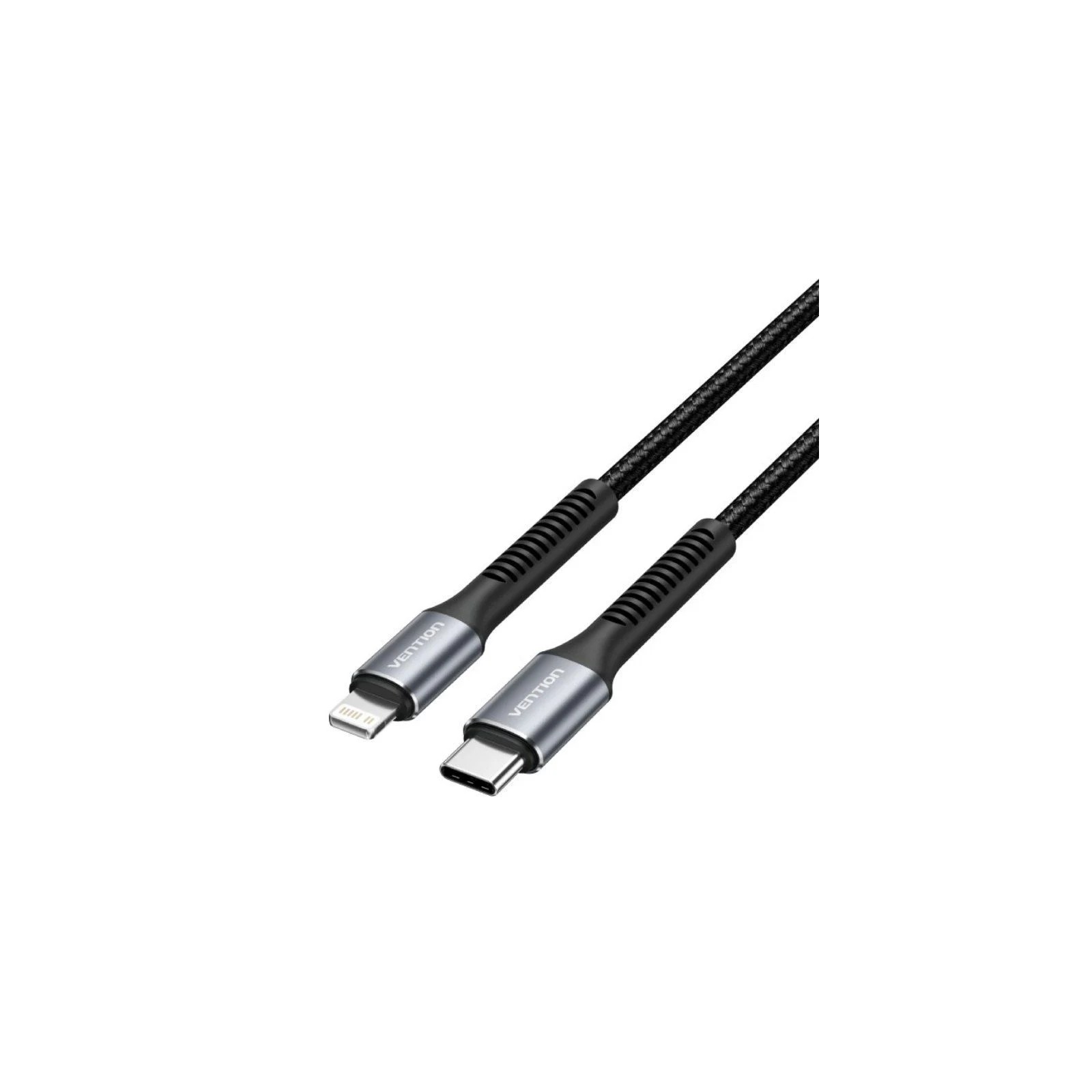 Cable USB-C a Lightning Trenzado 1 m Negro Vention Cable USB-C a Lightning Trenzado 1 m Negro Vention