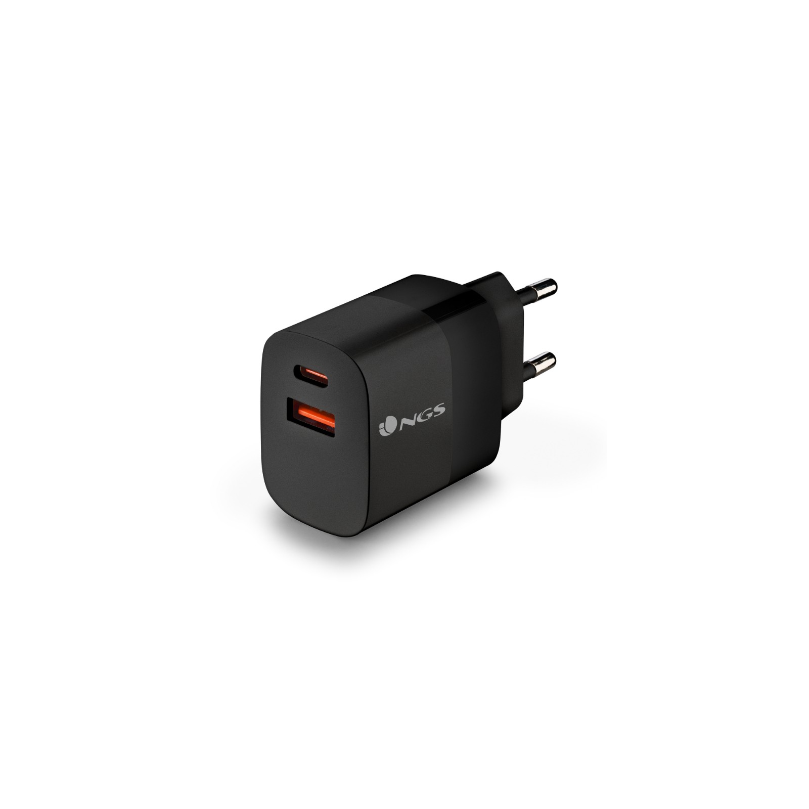 Cargador Pared Gan2 Usb-c + Usb-a 45w Negro Ngs Cargador Pared Gan2 Usb-c + Usb-a 45w Negro Ngs