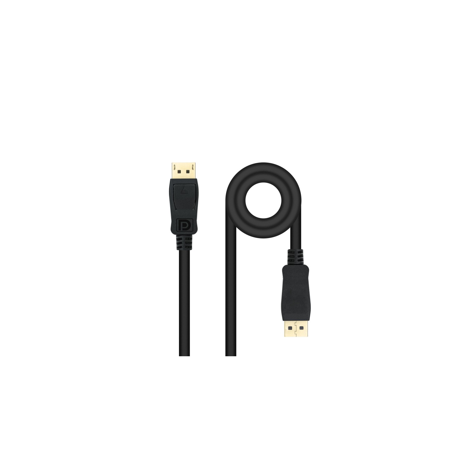 Nanocable Displayport 1.4 DP Male to Male Black 2M Nanocable Displayport 1.4 DP Male to Male Black 2M