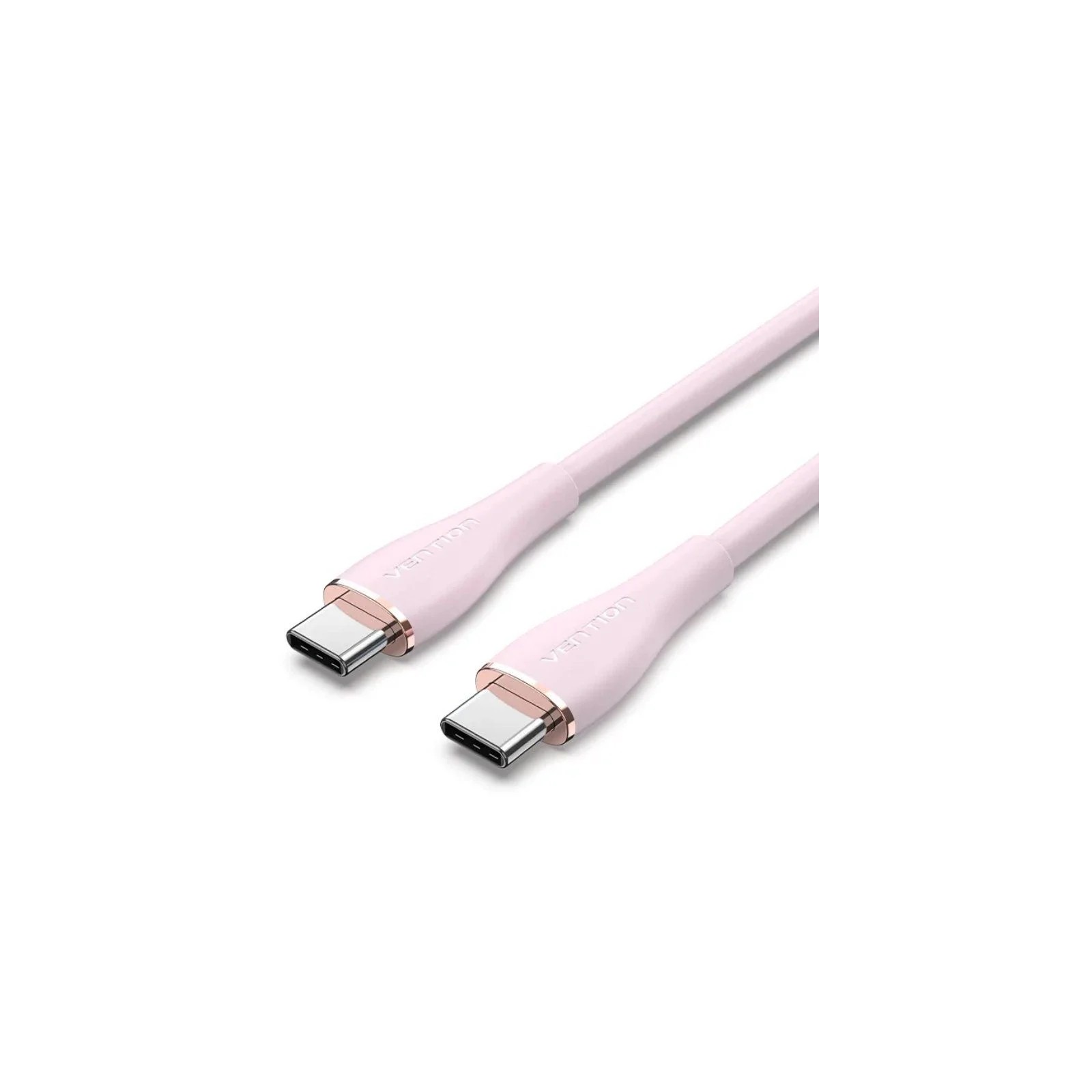Cable USB-C a USB-C 2.0 100W 1M Rosa Cable USB-C a USB-C 2.0 100W 1M Rosa