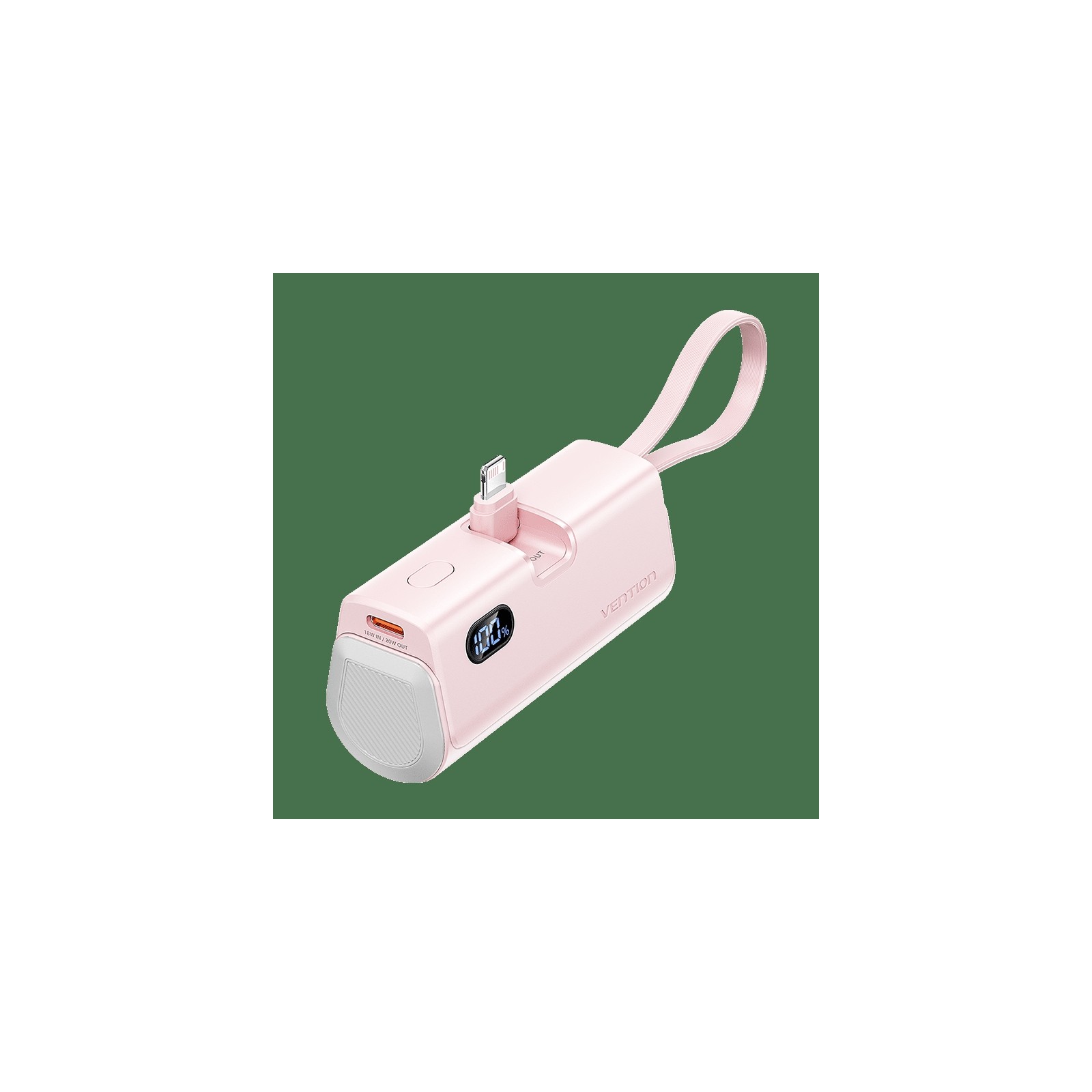 Vention 4800mAh 22.5W Pink Power Bank - Fast Charging Portable Charger Vention 4800mAh 22.5W Pink Power Bank - Fast Charging Portable Charger