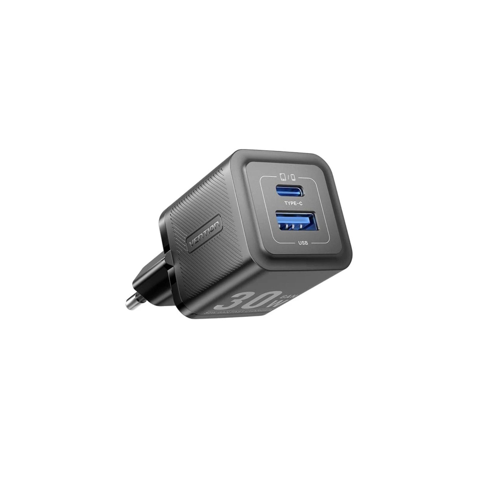 Vention 30W Wall Charger - Dual USB-C USB-A Compact Design Vention 30W Wall Charger - Dual USB-C USB-A Compact Design