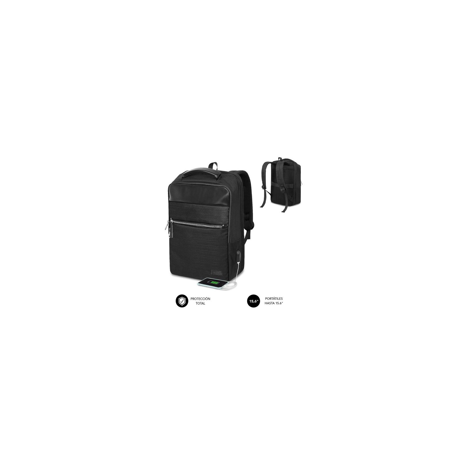Business V2 Backpack 16 inch Black Subblim Business V2 Backpack 16 inch Black Subblim