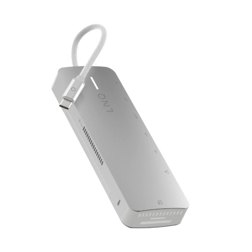 9-Port SSD Pro Hub USB-C 140W Grey Linq