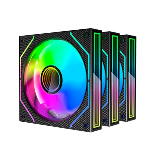 Mars Gaming MF-3D Pro 3-Fan Kit - Black