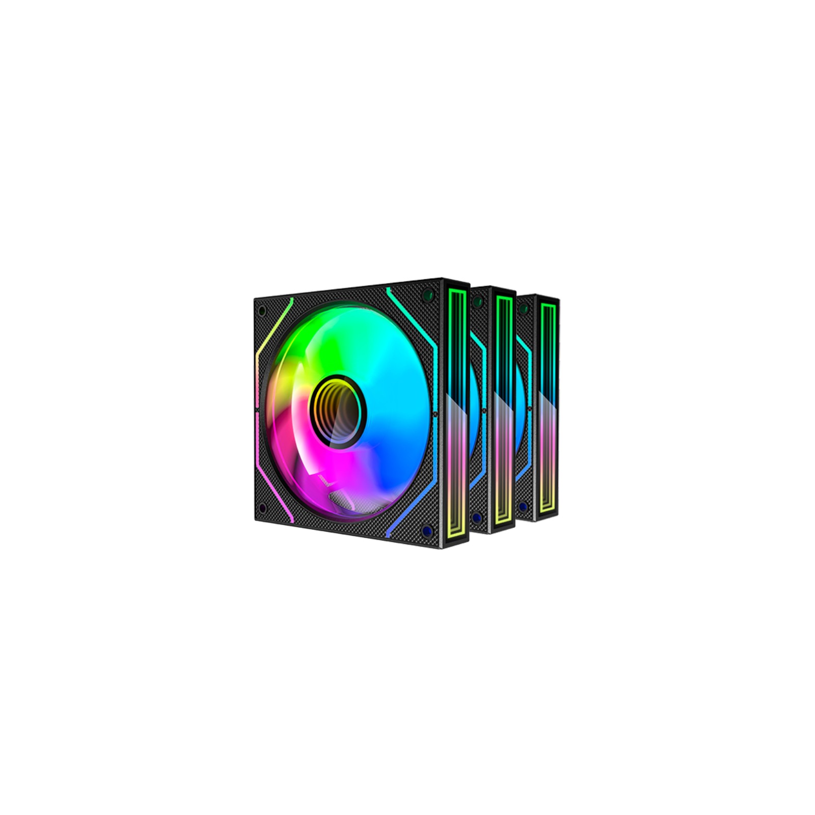 Mars Gaming MF-3D Pro 3-Fan Kit - Black