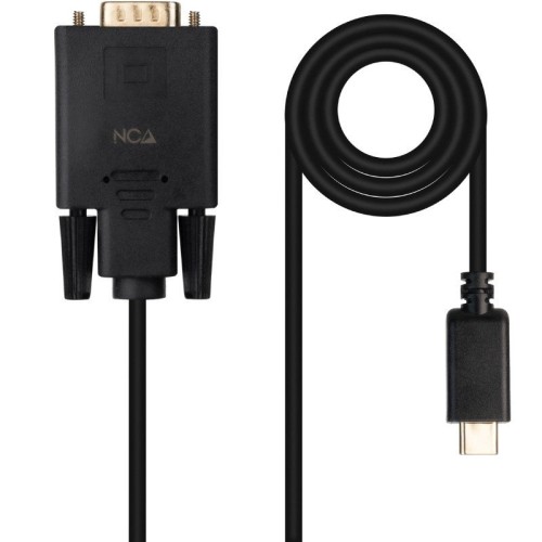 Nanocable USB-C to VGA 1.8 M Black Converter