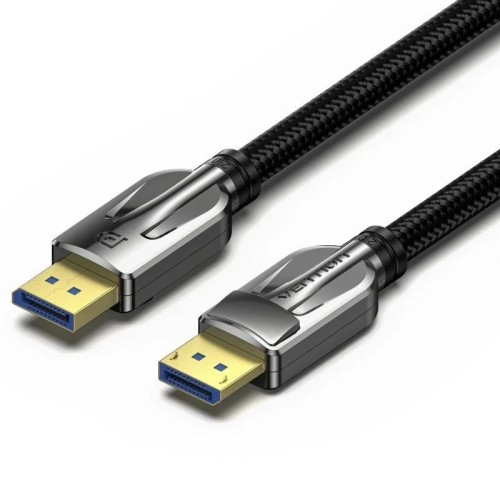 DisplayPort 2.1 16K DP to DP Braided Cable 3M Black Vention