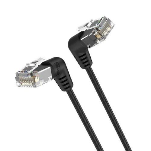 Cable Acodado RJ45 UTP Cat.6 0.5M Negro Vention