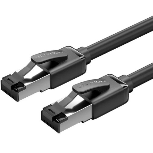 0.5m Cat.8 SFTP RJ45 Ethernet Cable Black