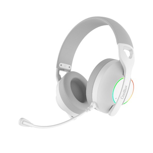 Coolbox WB01 RGB Bluetooth Headset with Microphone White