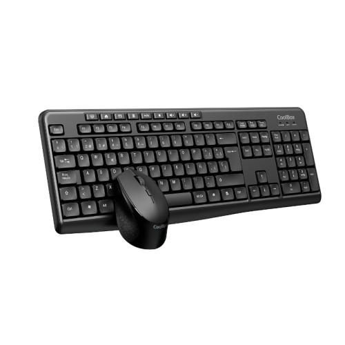 Coolbox Coo-KTR-03W Wireless Keyboard and Mouse Set Black