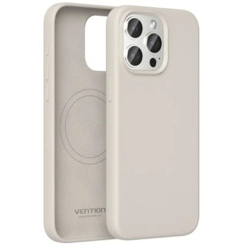 Funda de Silicona Líquida MagSafe para iPhone 13 Gris Grava Vention