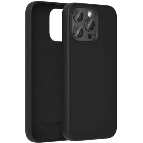 Funda Silicona MagSafe Negra Vention para iPhone 14 Plus