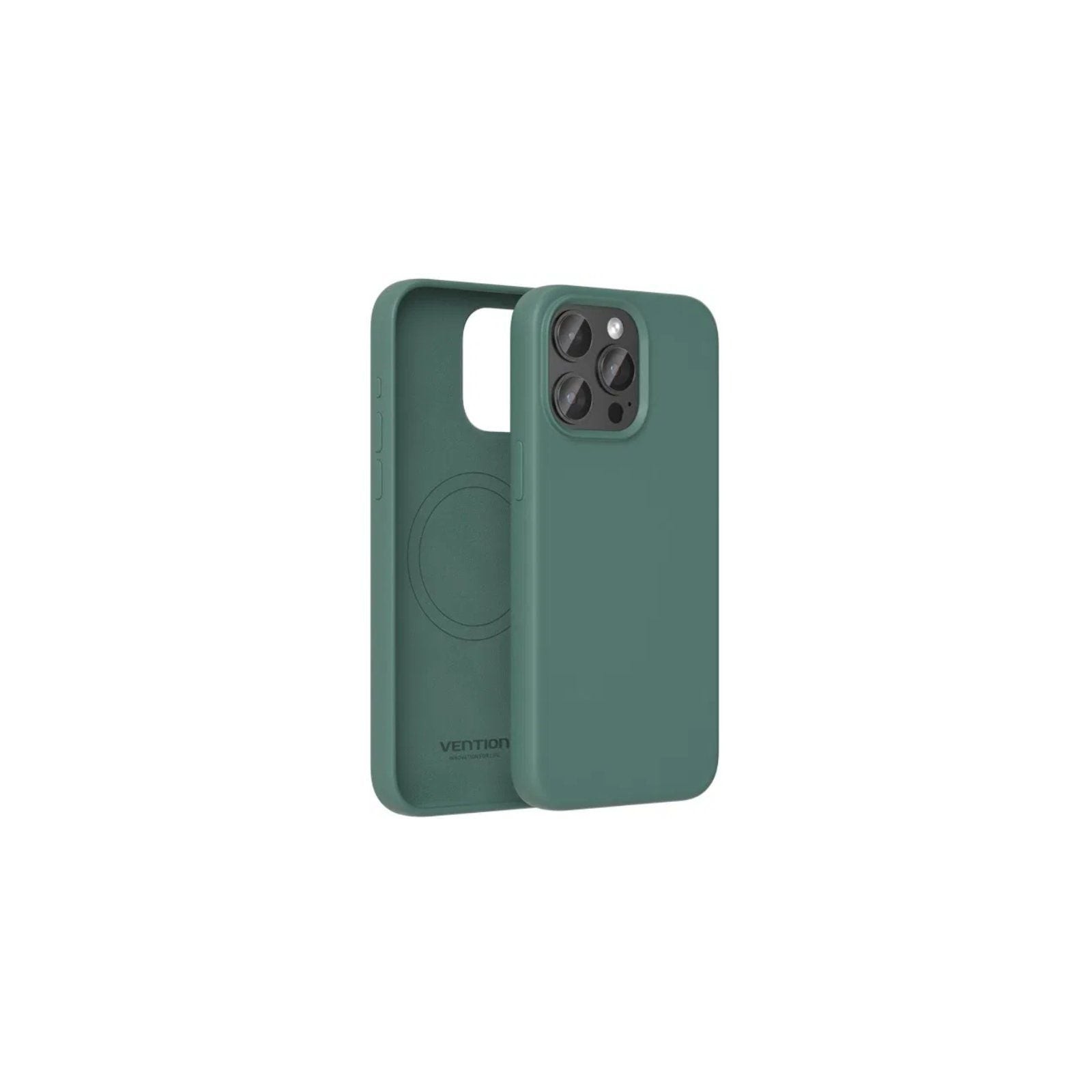 Funda de Silicona MagSafe Verde Ciprés para iPhone 15 Pro Max Vention