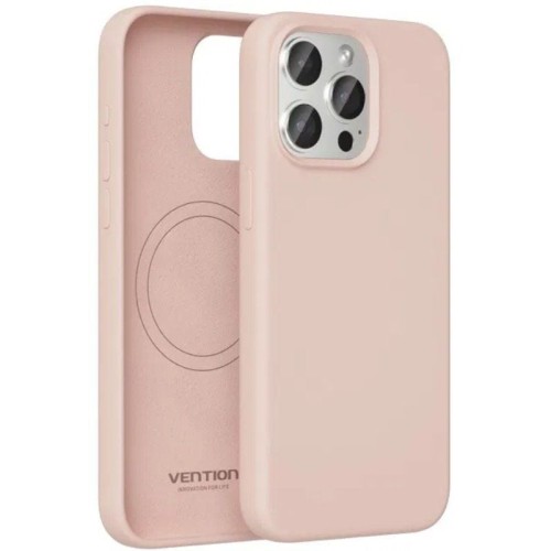 Funda Silicona Rosa MagSafe para iPhone 15 Pro Max Vention