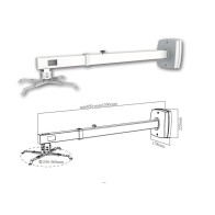 Approx White Projector Mount 85-135cm