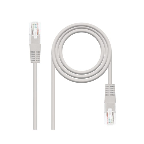 RJ45 Cat.5e UTP AWG24 25CM Ethernet Cable Gray Nanocable