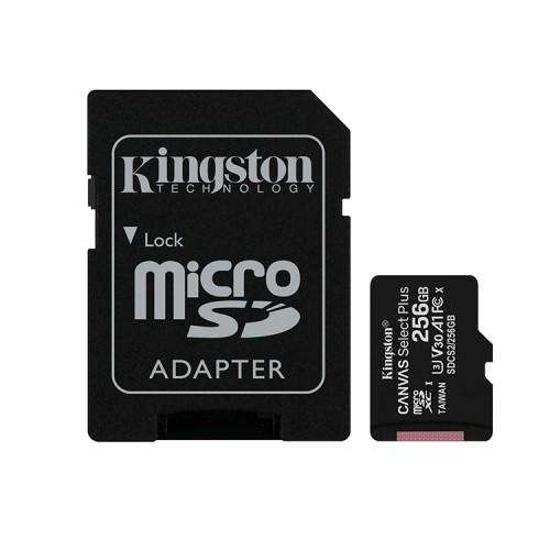 Micro SD 256 GB Canvas Select Plus 1 Adap. Class 10 Kingston